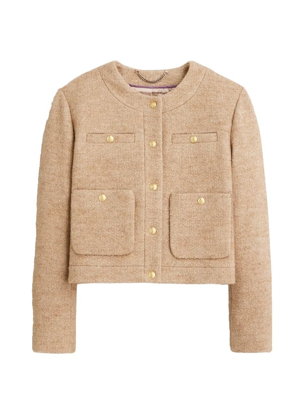 NWT J.Crew Collection Cropped Lady Jacket in Italian Wool-blend Bouclé 10